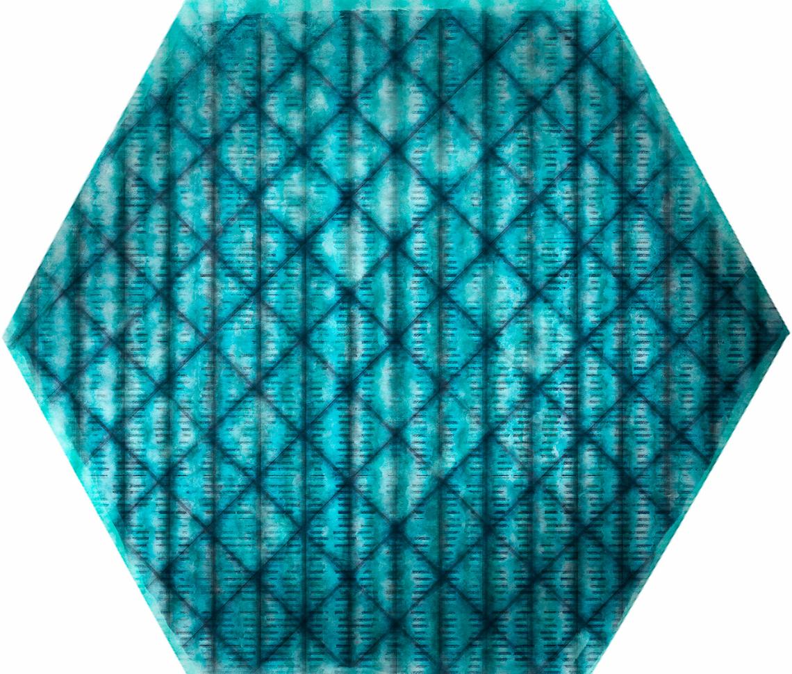 TRIBU BLUE SHINY (23x27)